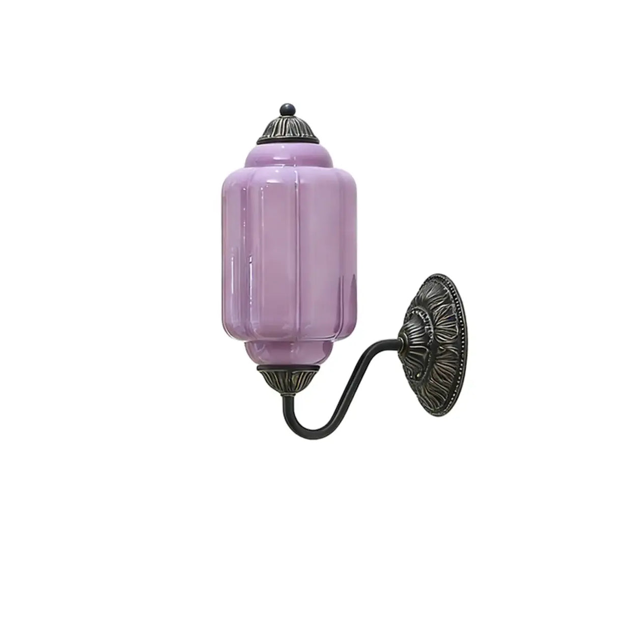 Vintage Shabby Chic Glass Steel Base Dimmable Wall Sconce Image - 21