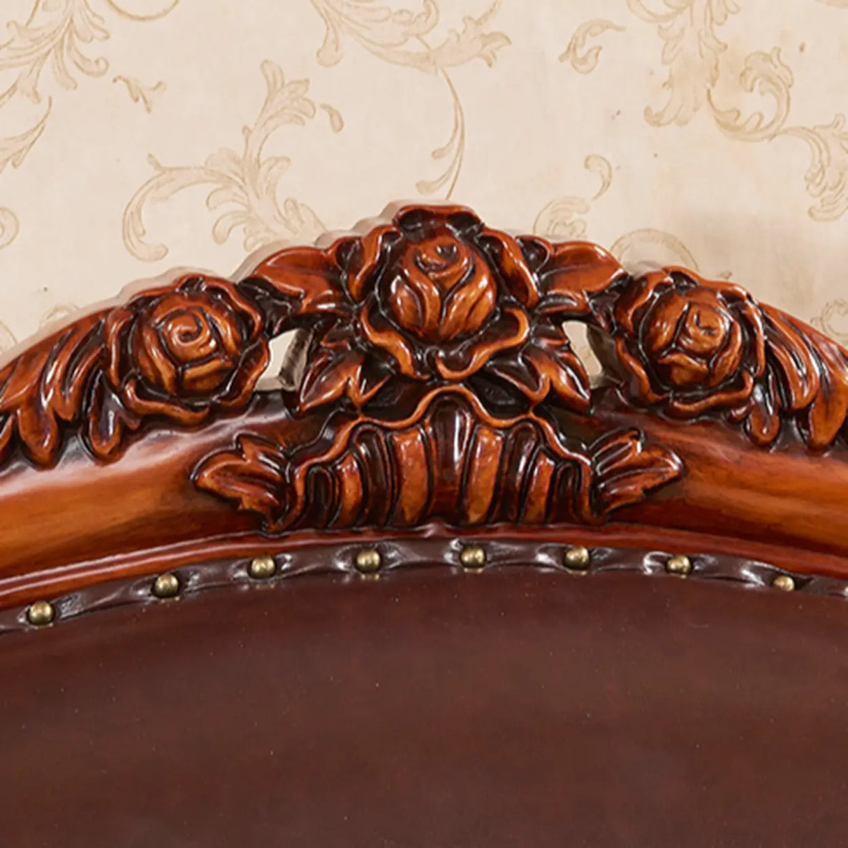 Vintage Tear Resistant Oiled Leather Flared Arm Sofa Image - 9