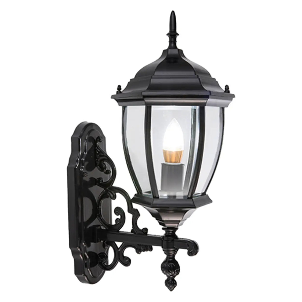 Vintage Waterproof Brass Exterior Wall Lantern Light Image - 8