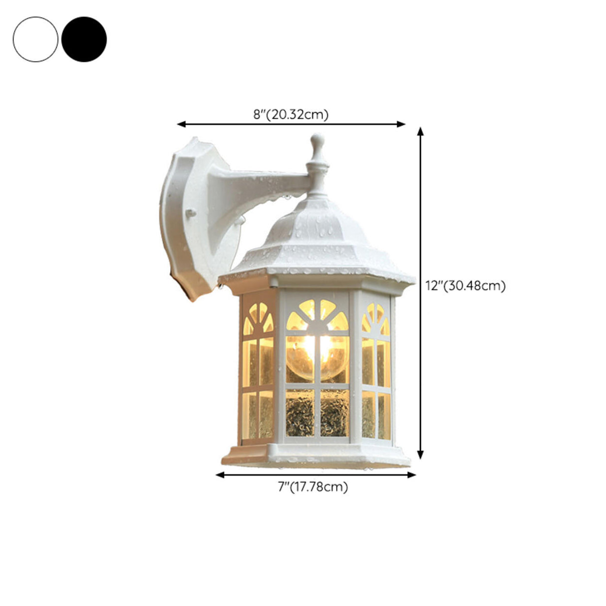 Vintage Waterproof Outdoor Wall Lantern Light