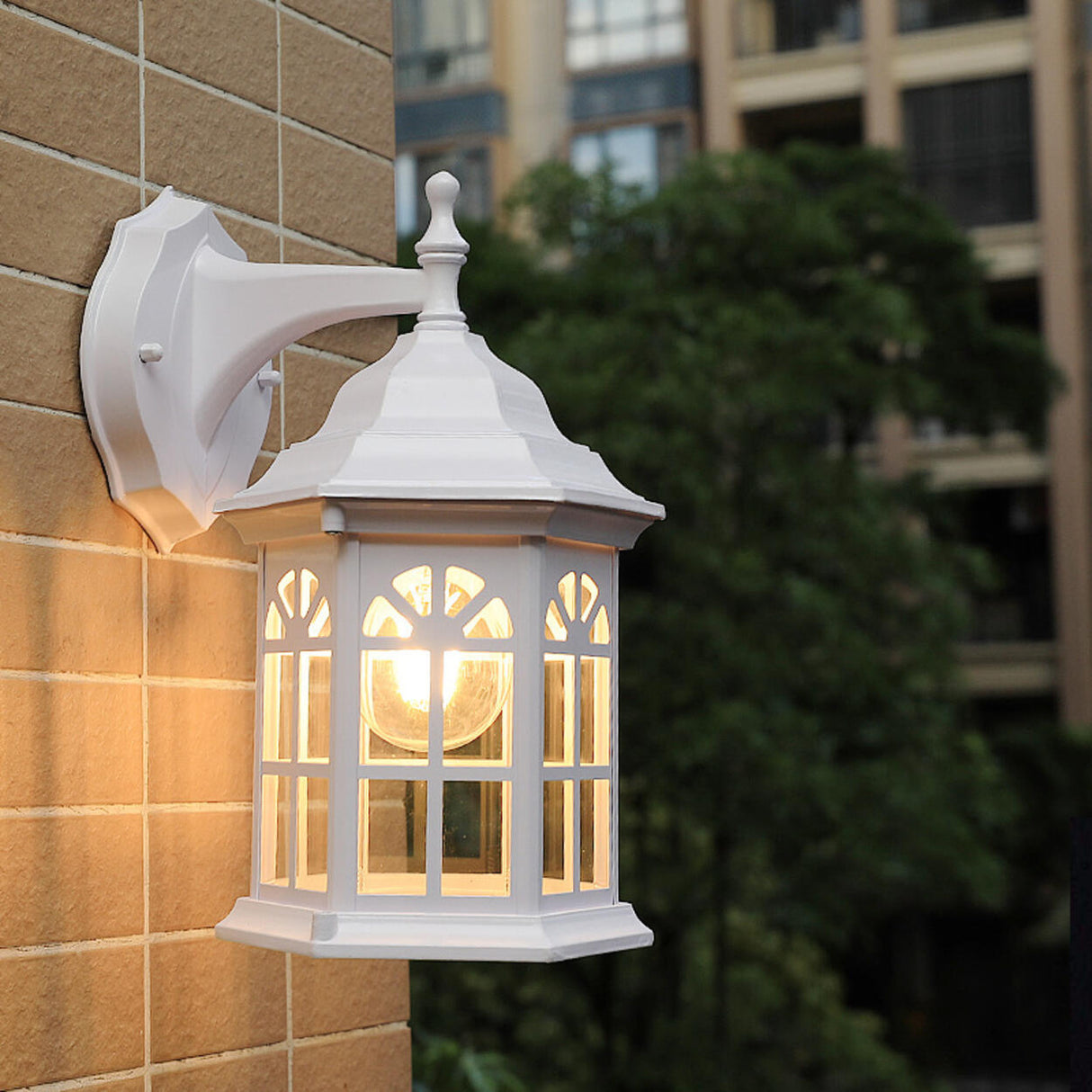 Vintage Waterproof Outdoor Wall Lantern Light Image - 3