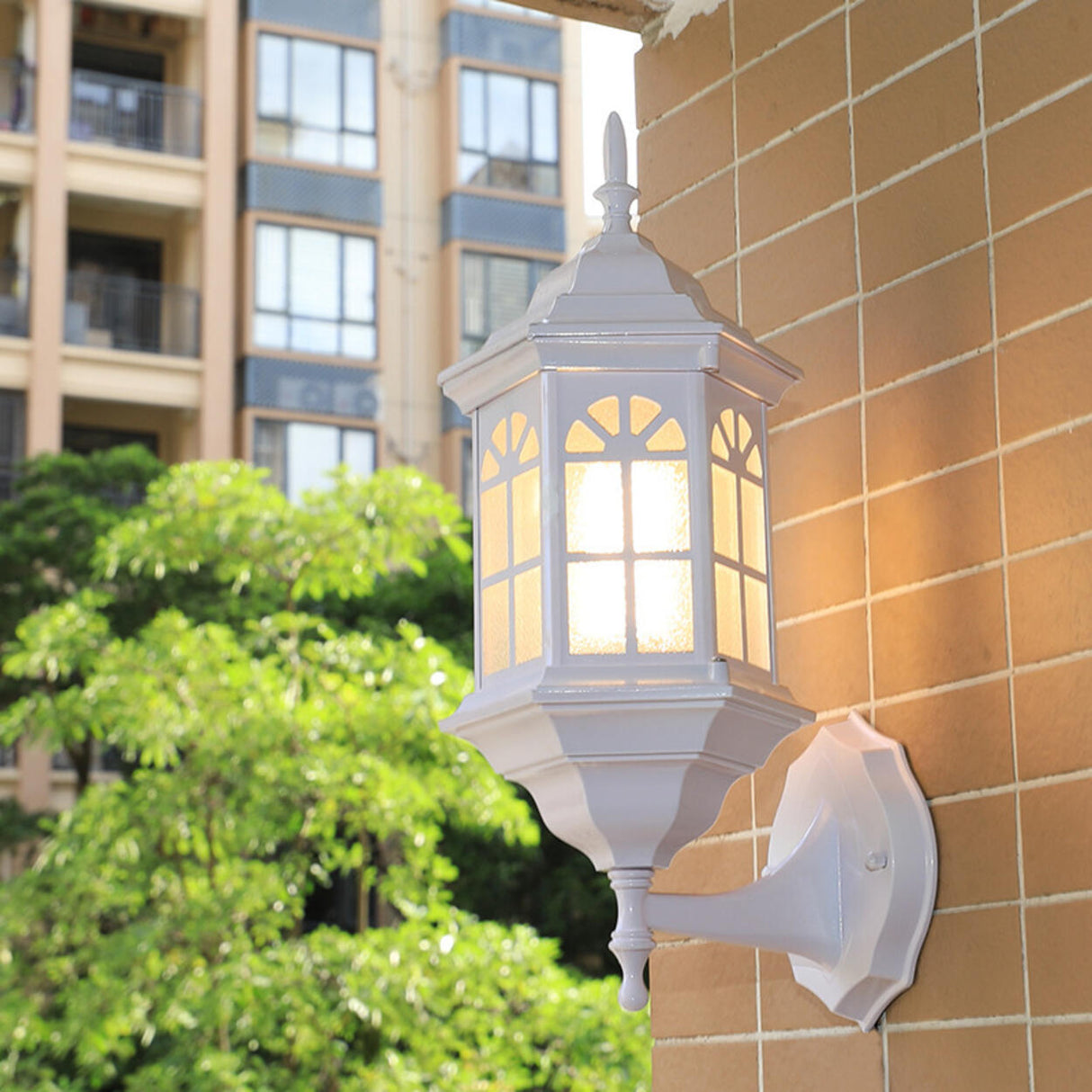 Vintage Waterproof Outdoor Wall Lantern Light Image - 4