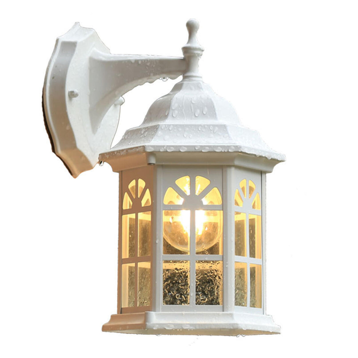 Vintage Waterproof Outdoor Wall Lantern Light Image - 5