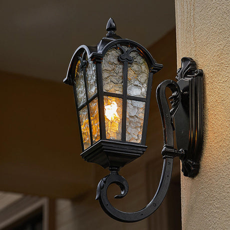 Vintage Weather-Resistant Outdoor Wall Lantern Light Image - 1
