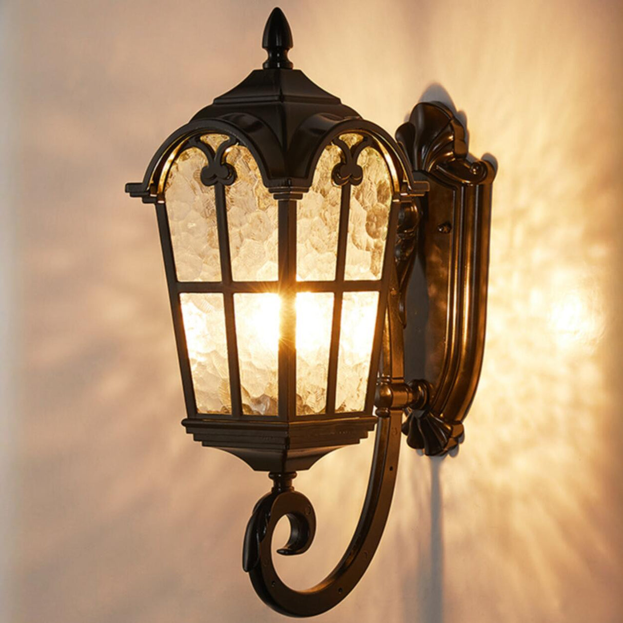Vintage Weather-Resistant Outdoor Wall Lantern Light Image - 11