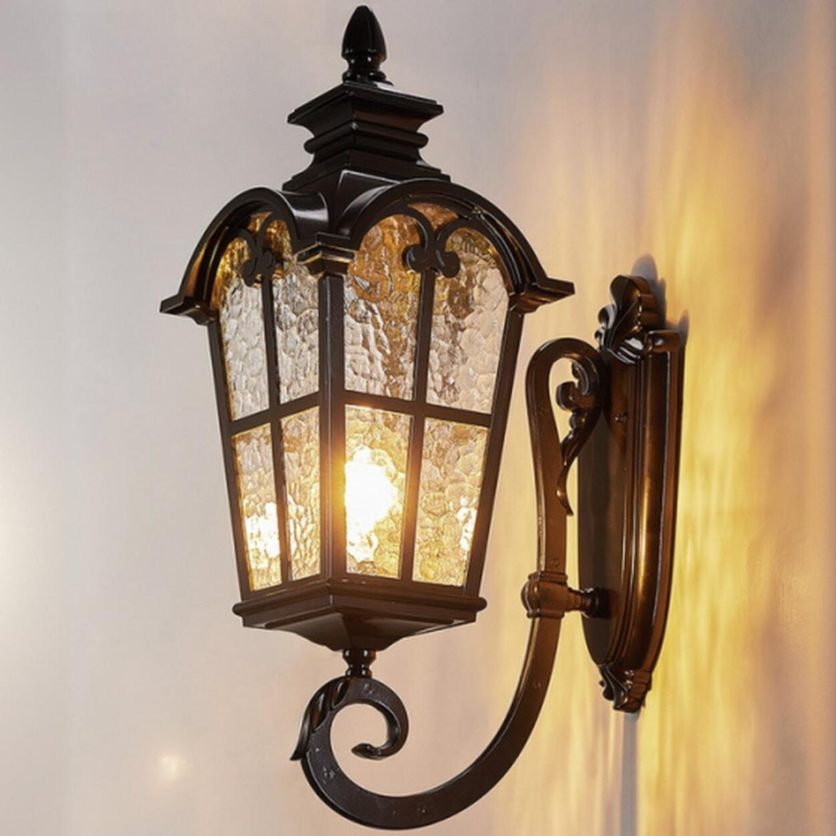 Vintage Weather-Resistant Outdoor Wall Lantern Light Image - 12