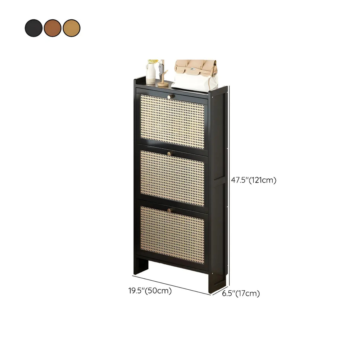 Wall Mounted Adjustable Bamboo Brown Large Shoe Storage Image - 20