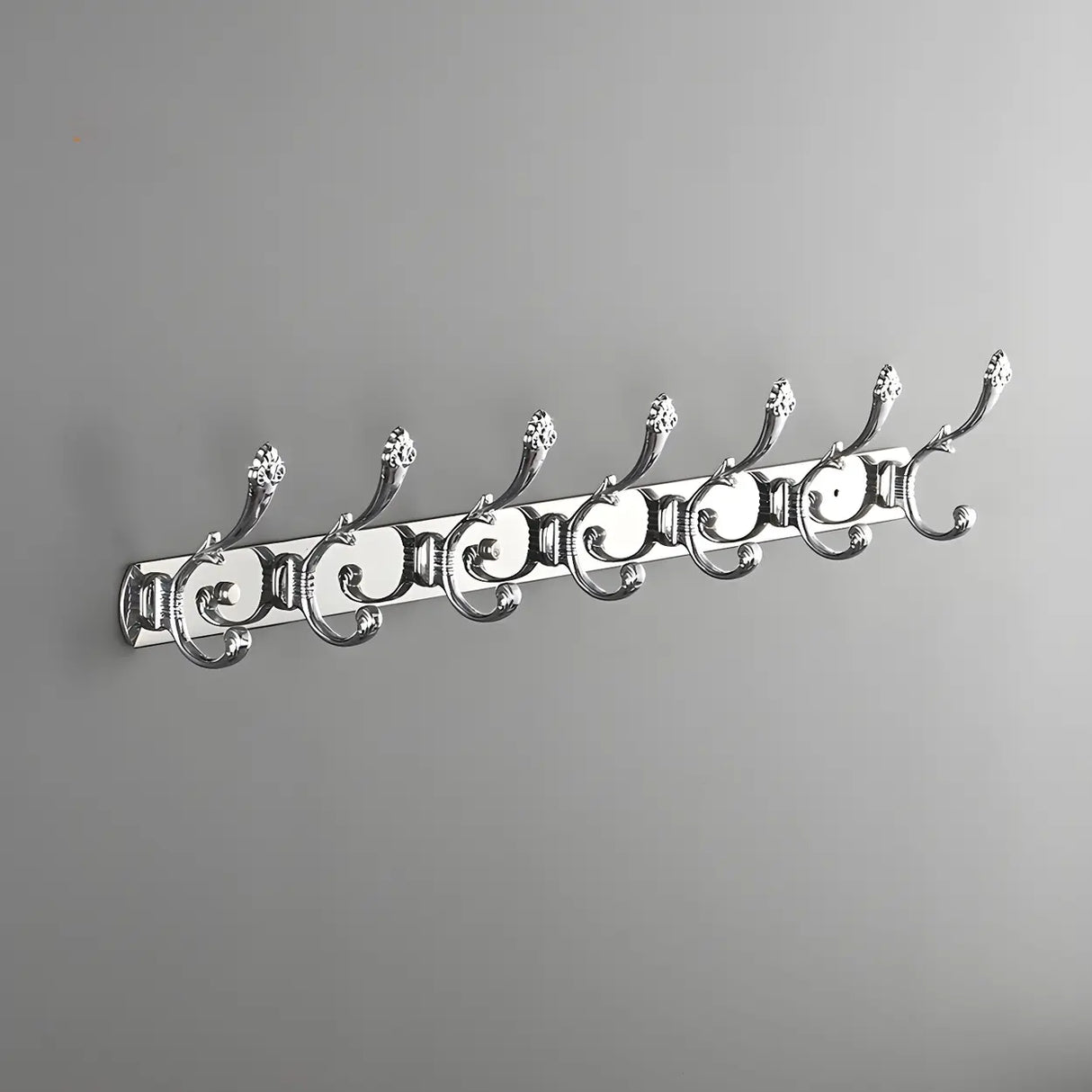 Wall-Mounted Metal Bronze Decorative Coat Rack with Hooks Image - 57
