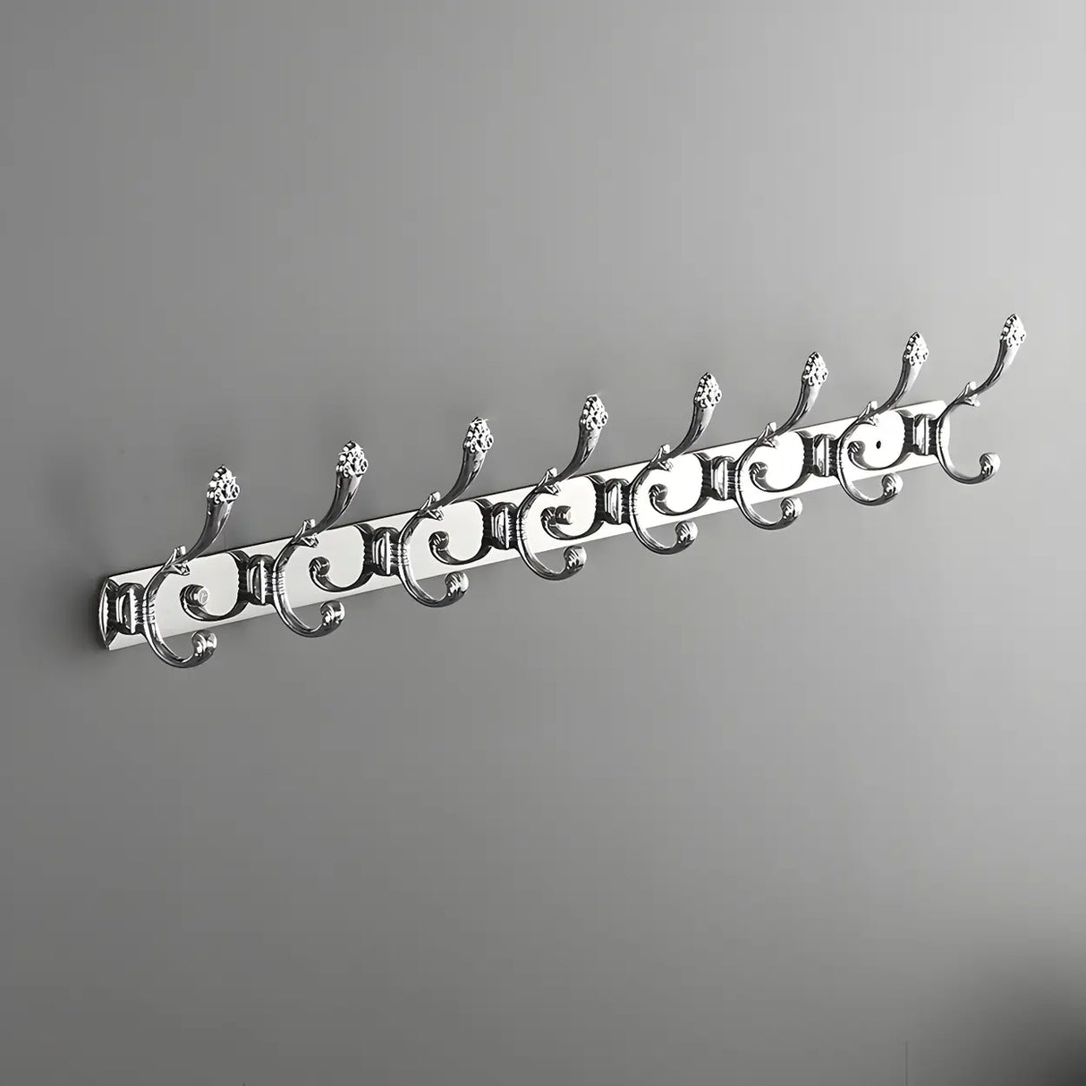Wall-Mounted Metal Bronze Decorative Coat Rack with Hooks Image - 63