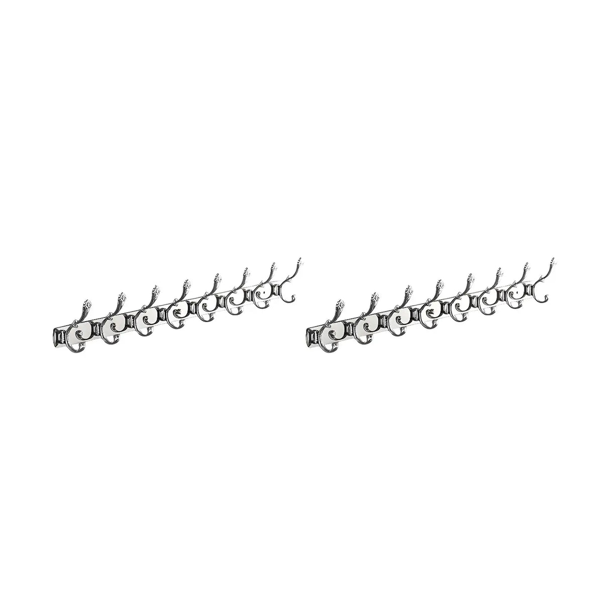 Wall-Mounted Metal Bronze Decorative Coat Rack with Hooks Image - 64