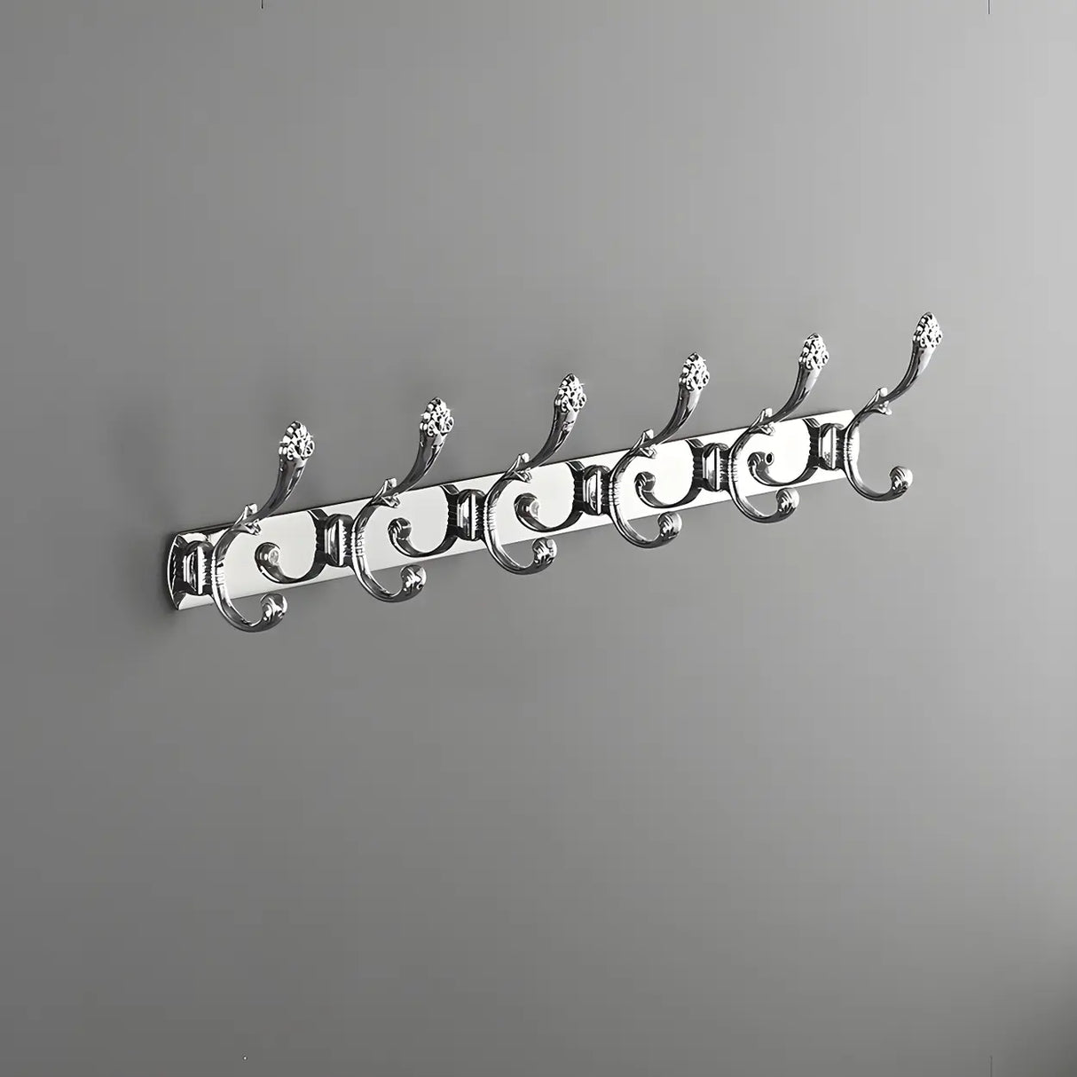 Wall-Mounted Metal Bronze Decorative Coat Rack with Hooks Image - 66