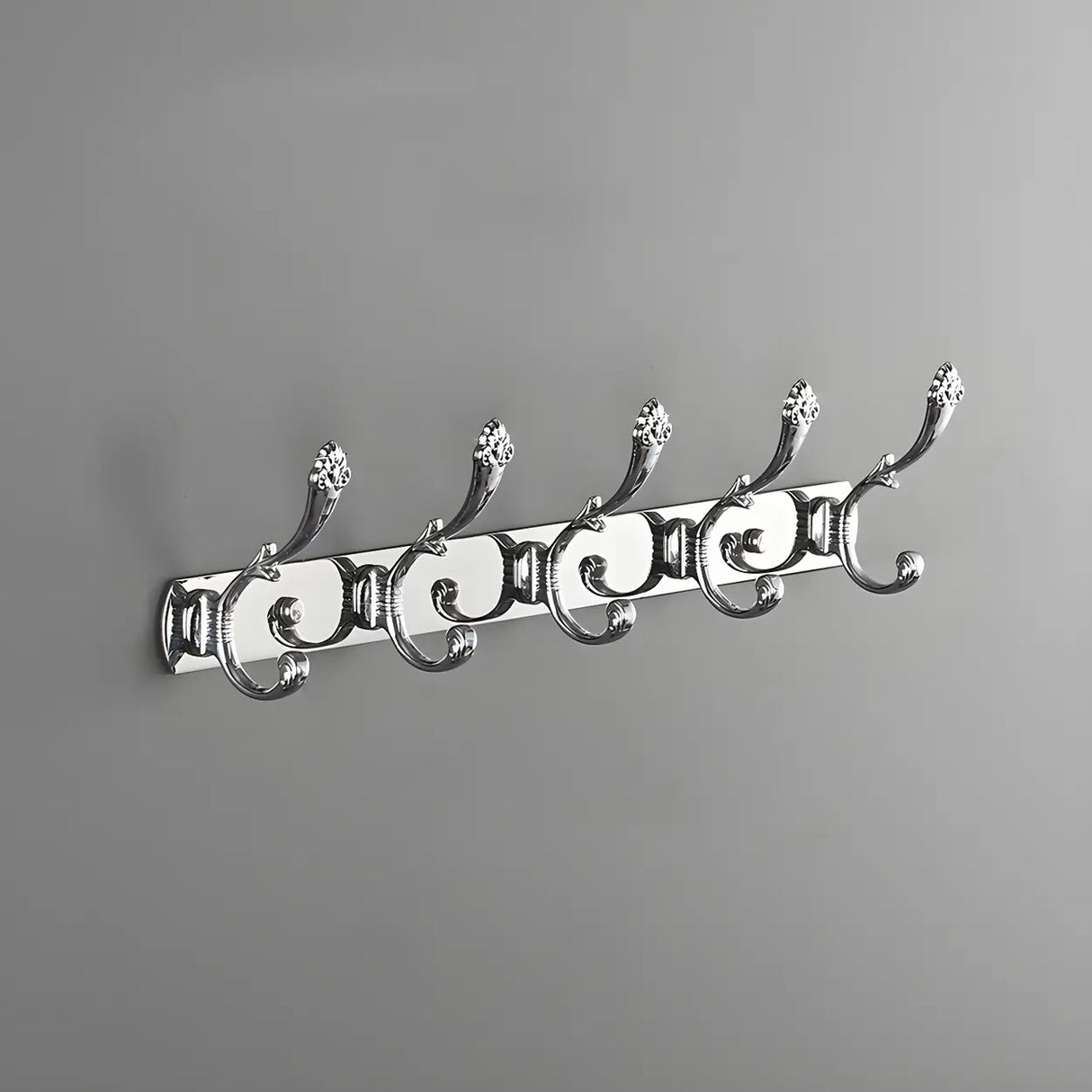 Wall-Mounted Metal Bronze Decorative Coat Rack with Hooks Image - 69