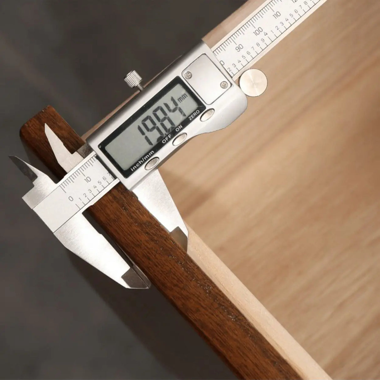 Walnut Finish Wood Step Design Chest with Drawers Image - 12