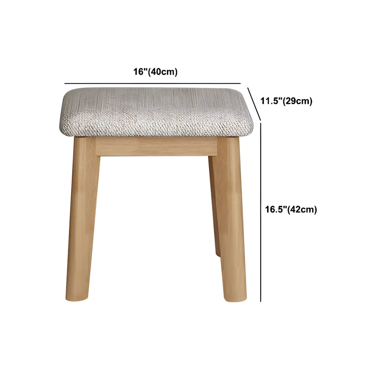 Walnut Rubberwood Makeup Vanity with Drawers and Mirror Image - 13