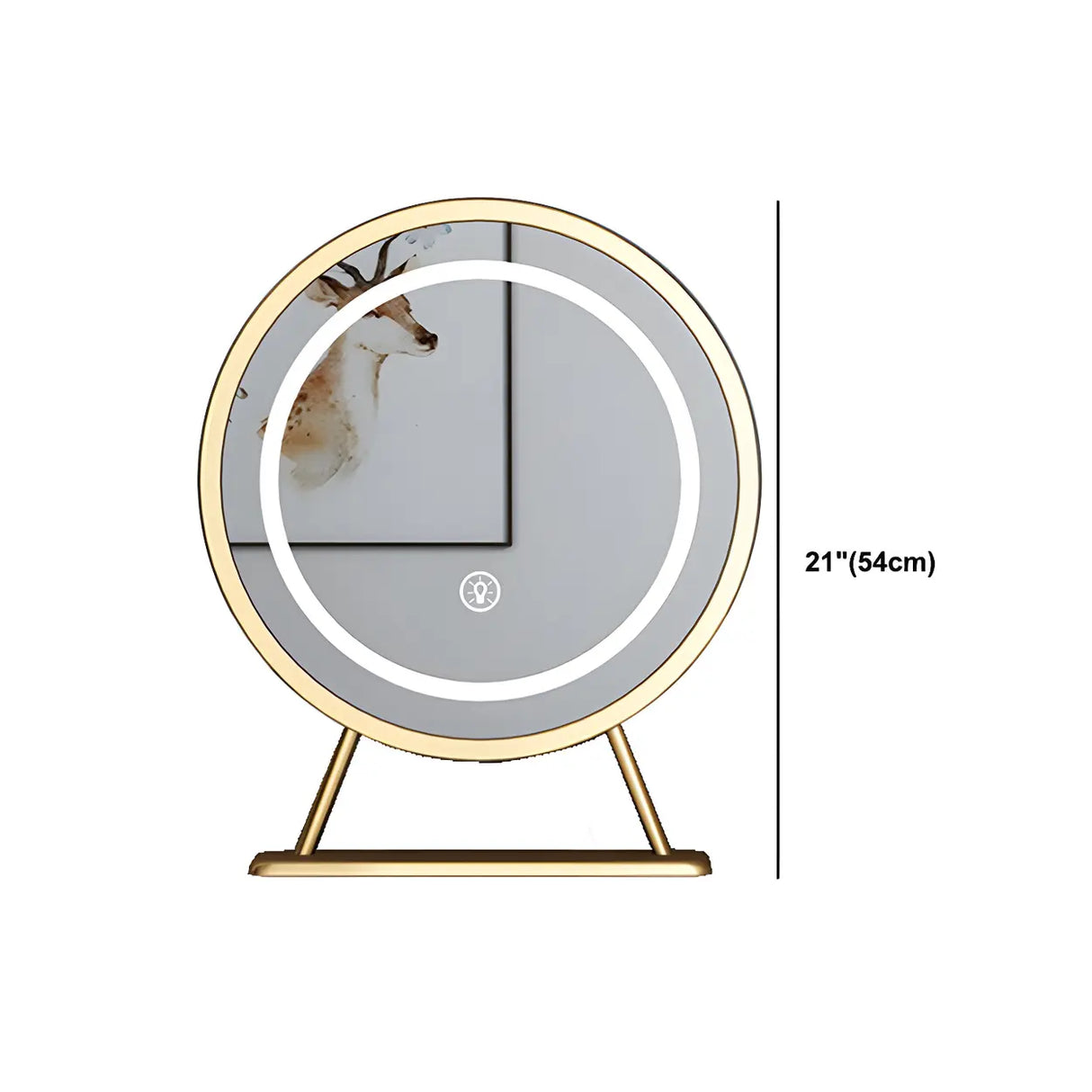 Walnut Rubberwood Makeup Vanity with Drawers and Mirror Image - 14