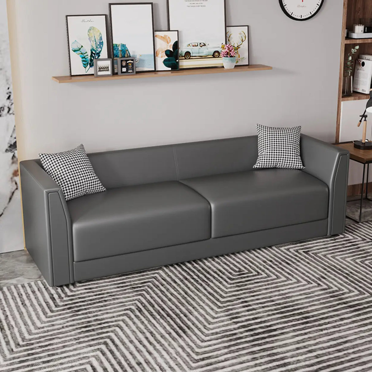 Water Resistant Flared Arm Cushion Back Pillow Sofa Image - 12