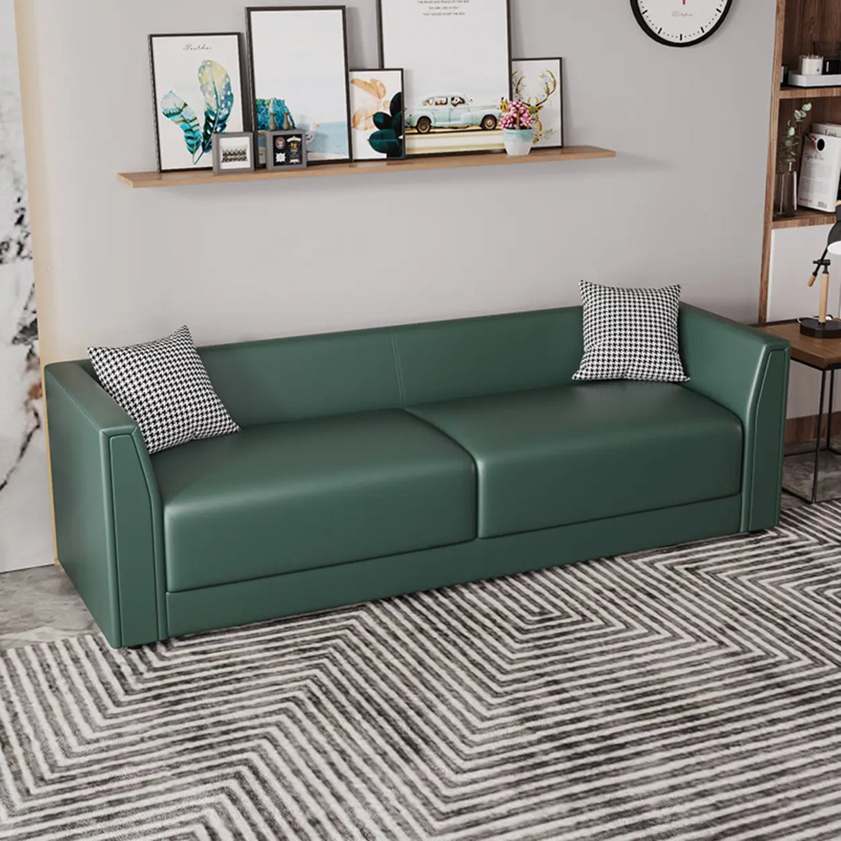 Water Resistant Flared Arm Cushion Back Pillow Sofa Image - 9