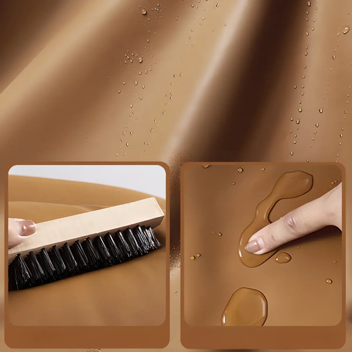 Water Resistant Tufted Back Accent Chair with Ottoman Image - 6