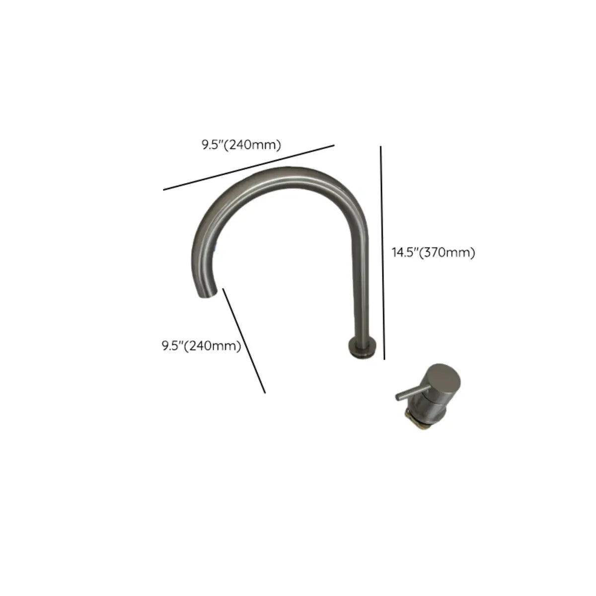 Waterfall Chrome High Arc Swivel Spout Bathroom Sink Faucet