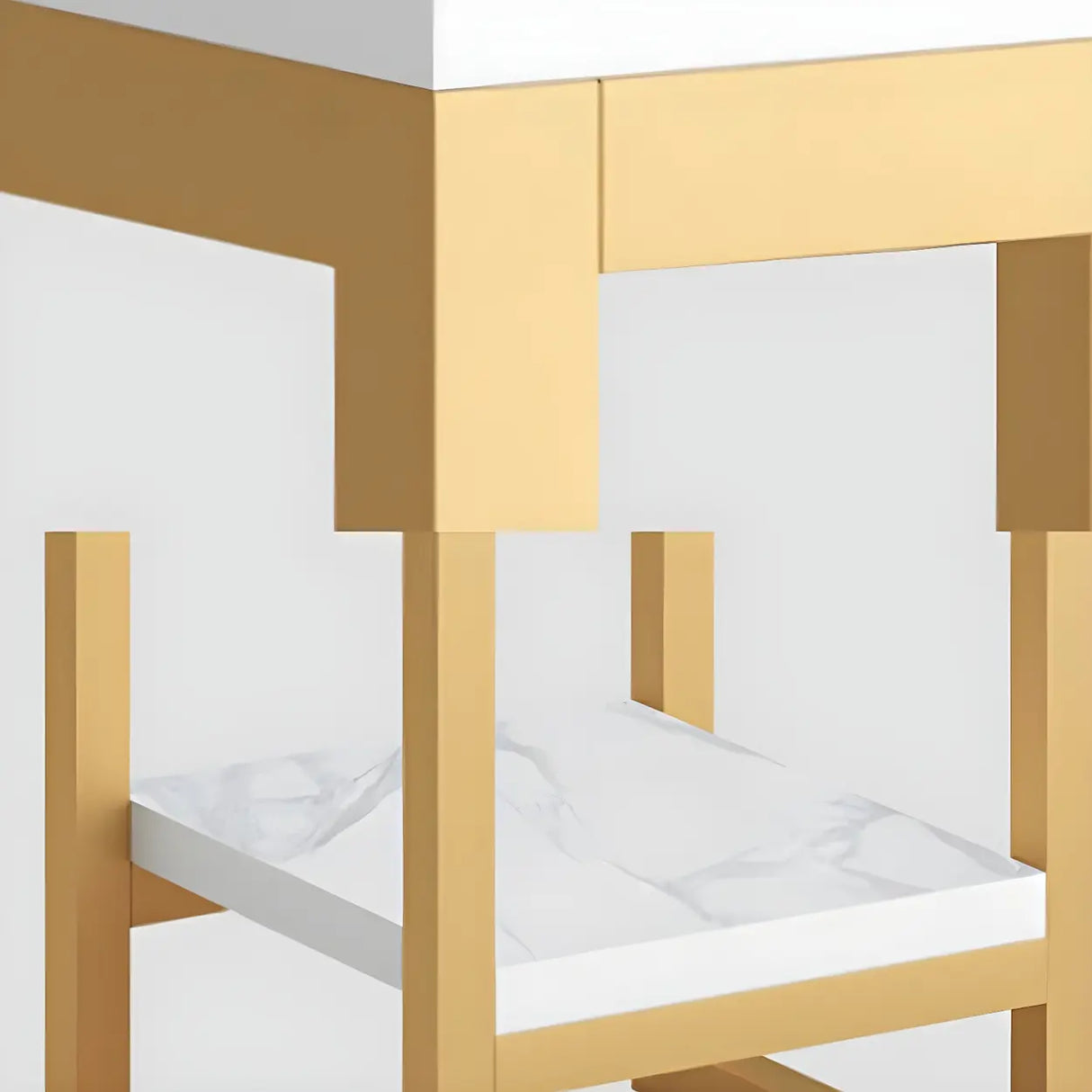 Waterproof 2 Tiers Rectangular Metal Home Decor Plant Stand Image - 18