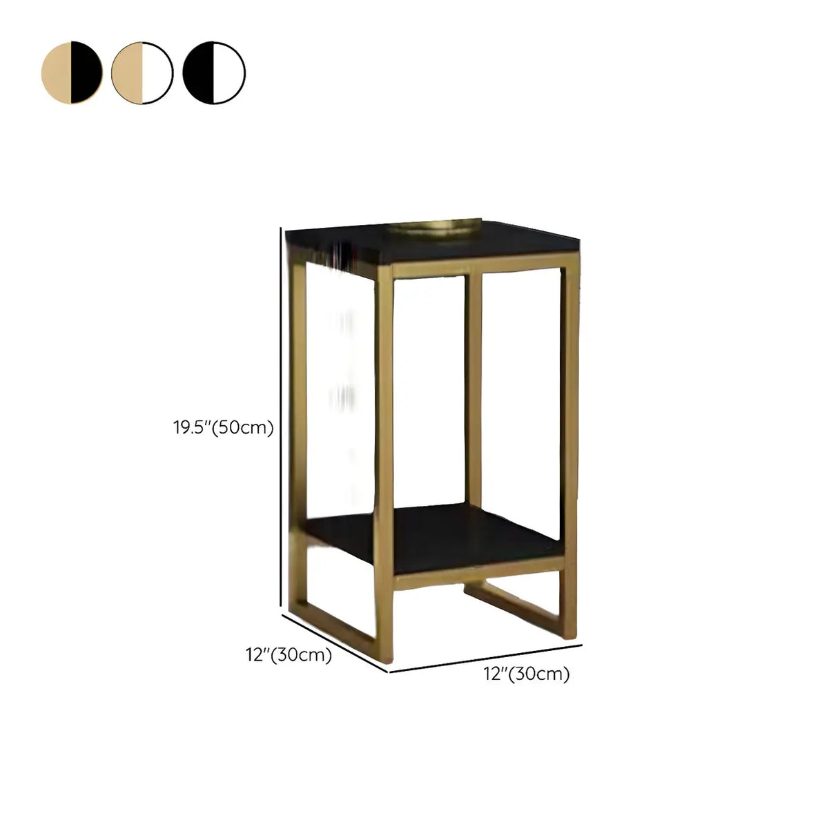 Waterproof 2 Tiers Rectangular Metal Home Decor Plant Stand Image - 38