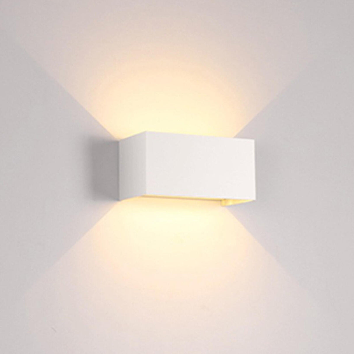 Waterproof Black Square Up Down Outdoor Wall Sconce Image - 7