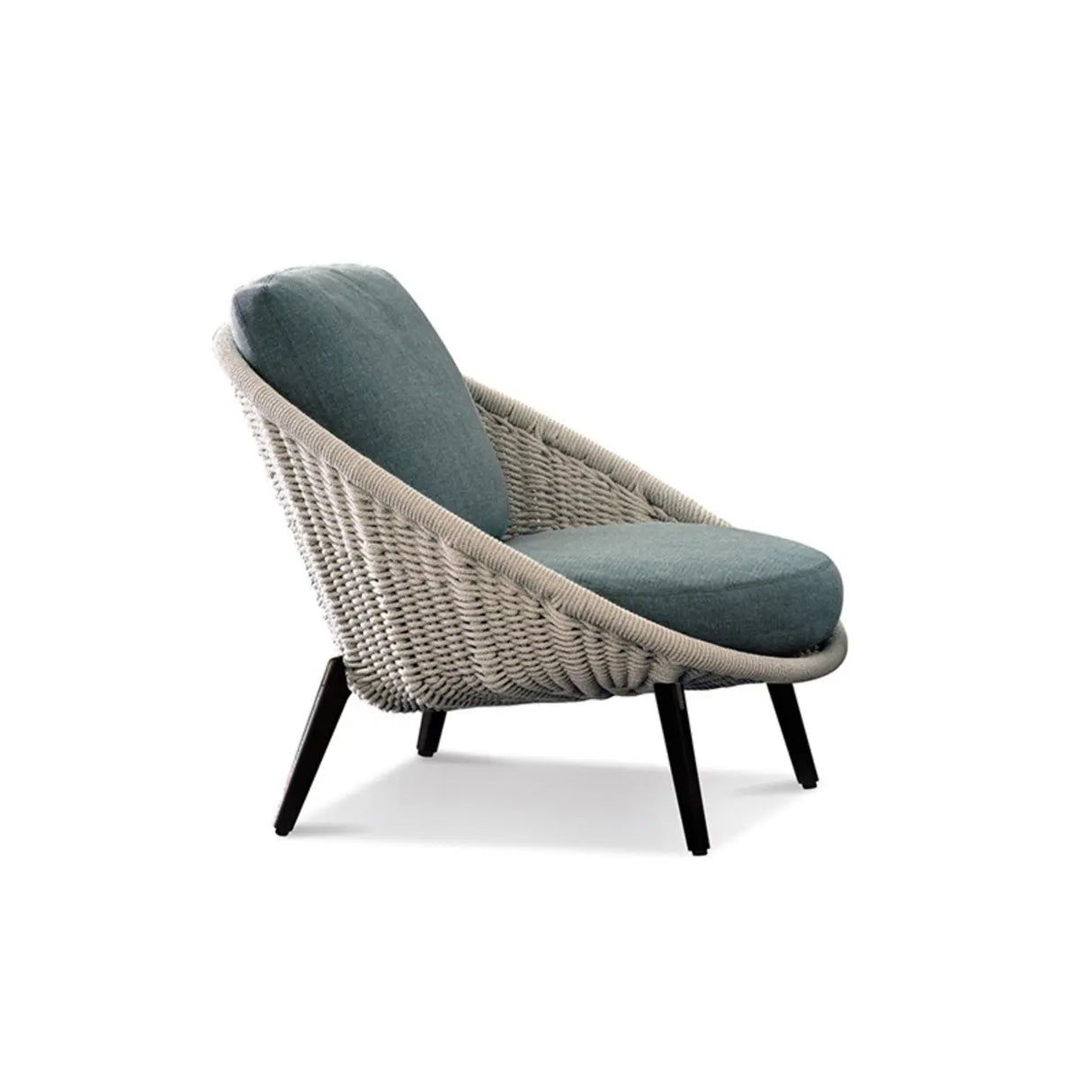 Waterproof Curved Wicker Beige Cushions Patio Sofa Set Image - 2