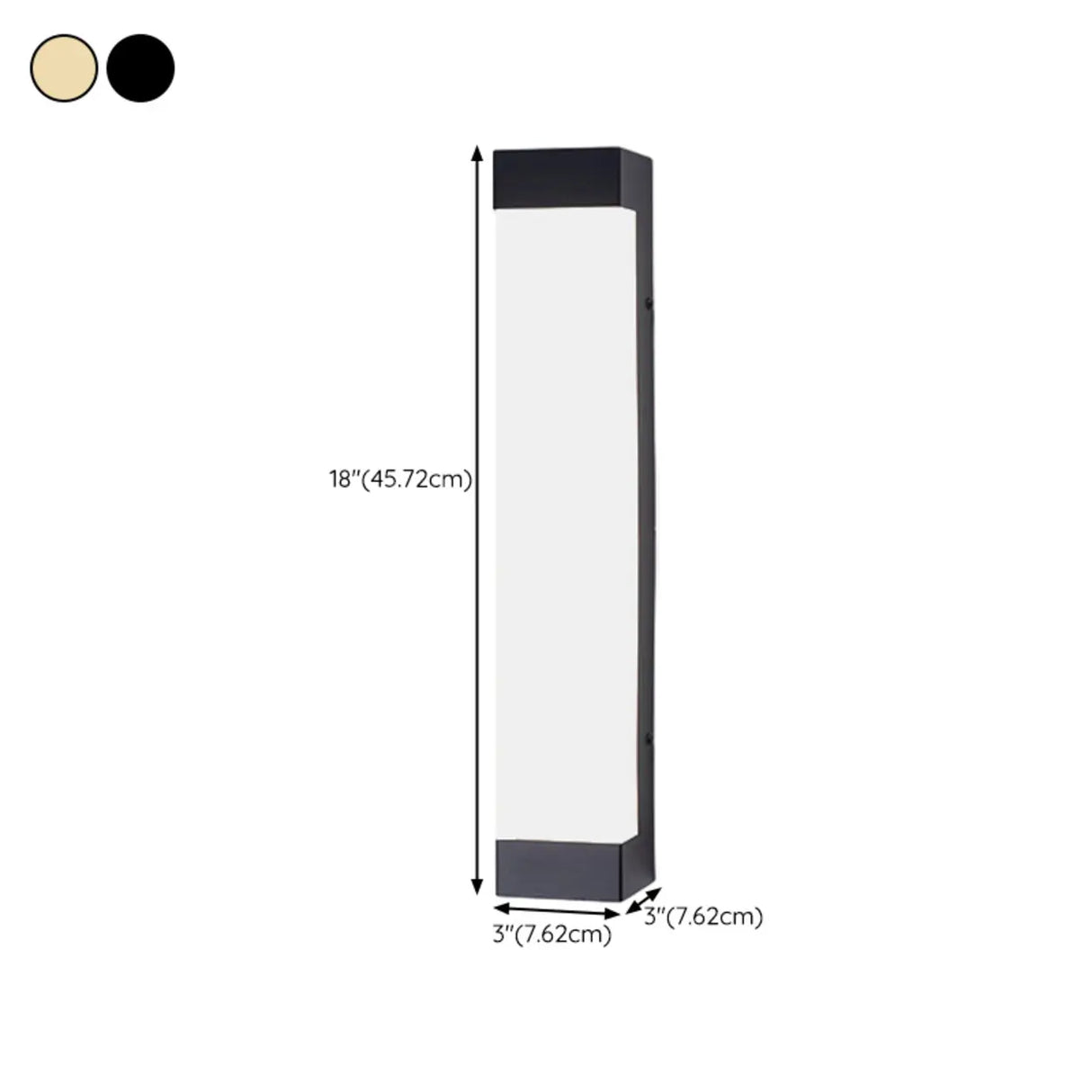 Waterproof Gold Geometric Acrylic Outdoor Wall Sconce