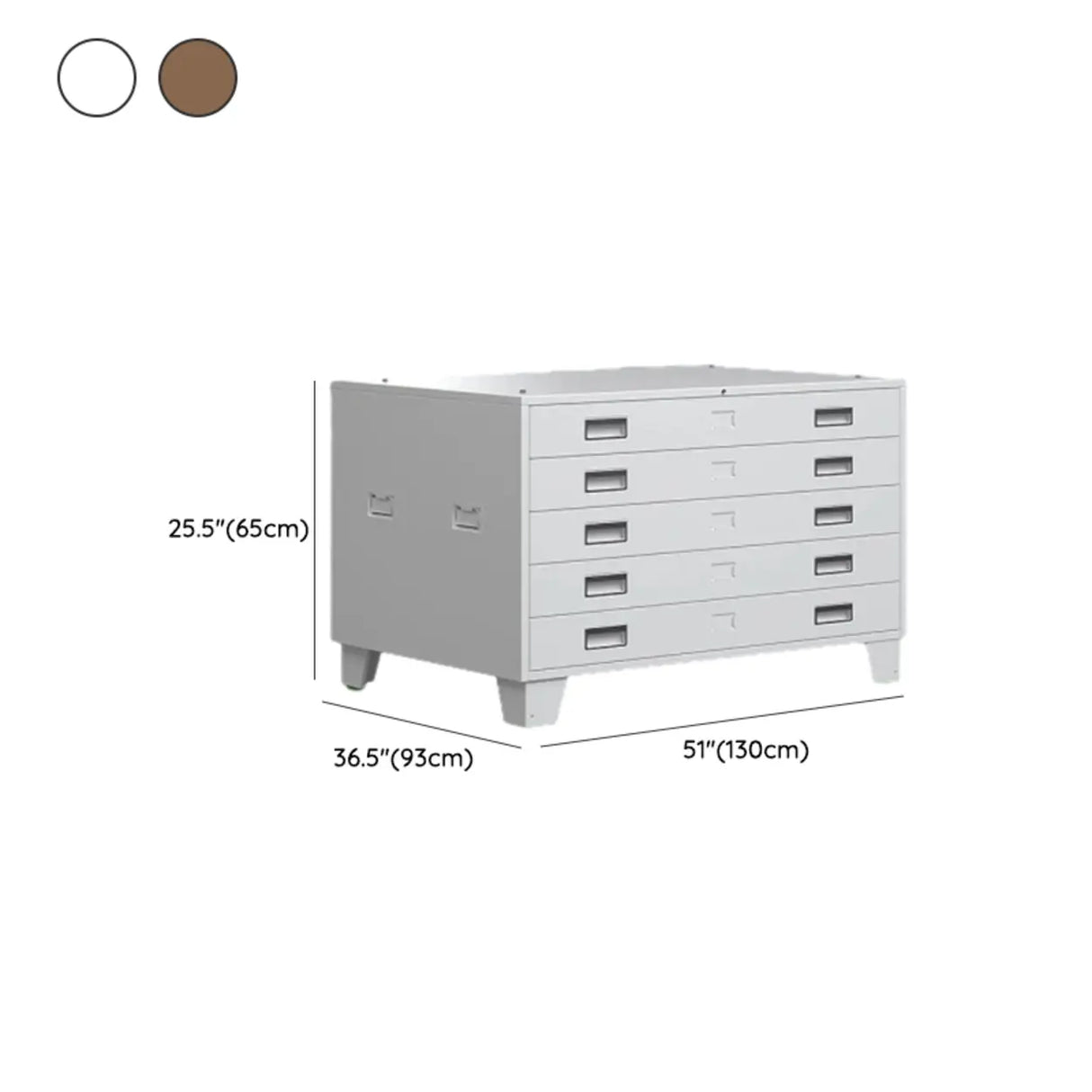 Waterproof Horizontal Steel Filing Cabinet with Drawers Image - 16