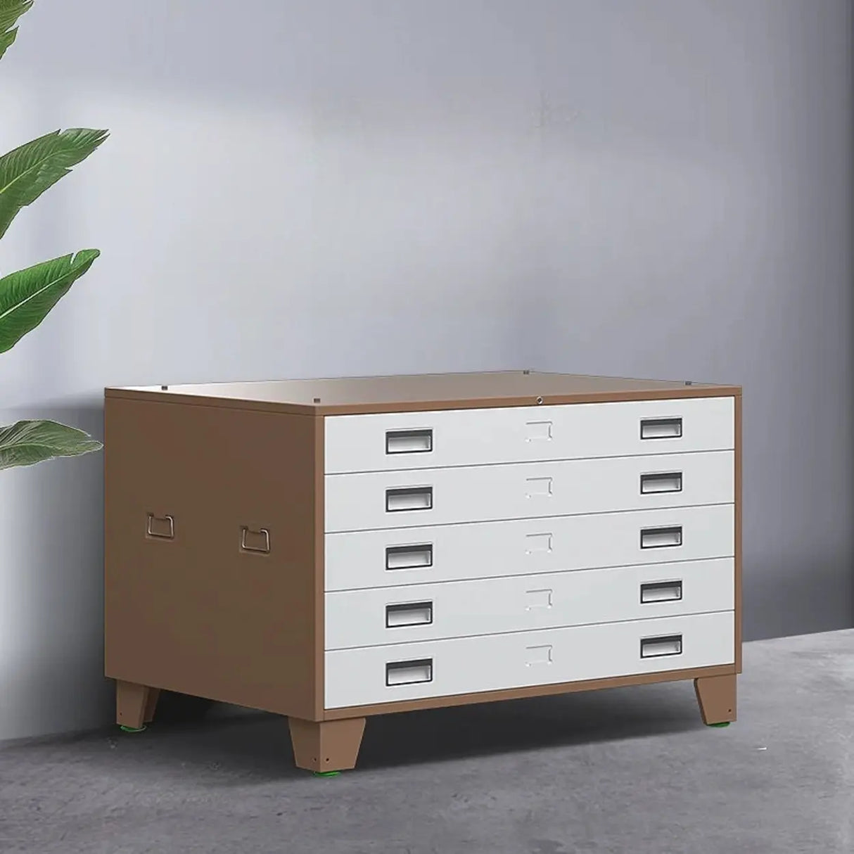 Waterproof Horizontal Steel Filing Cabinet with Drawers Image - 7