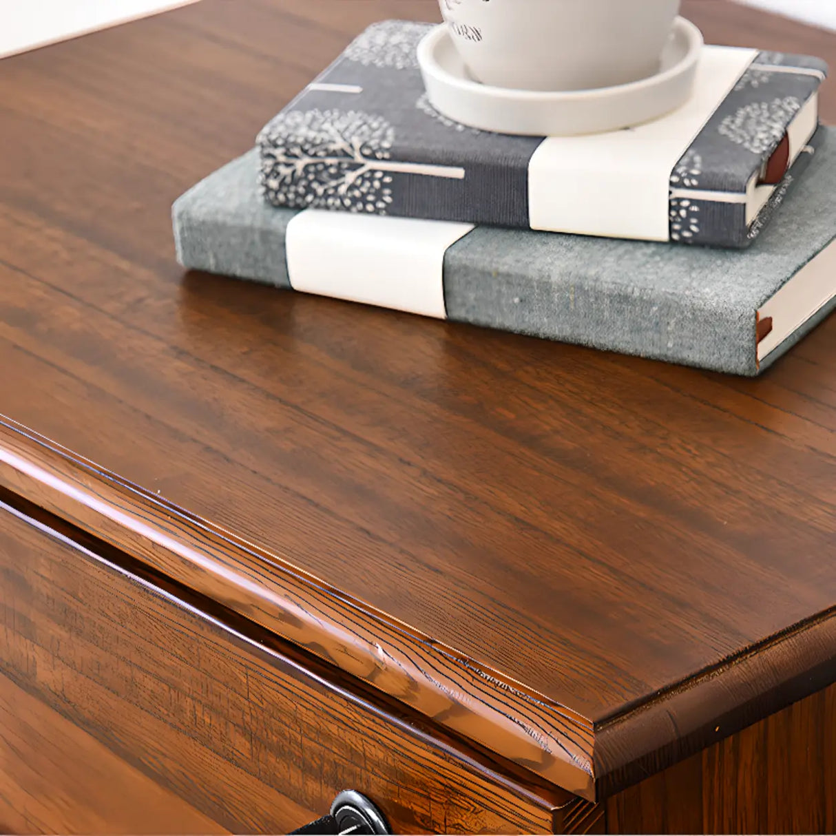 Waterproof Lockable Wooden Vertical Filing Cabinet Image - 12