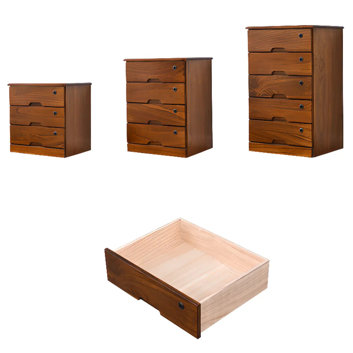 Waterproof Lockable Wooden Vertical Filing Cabinet Image - 14