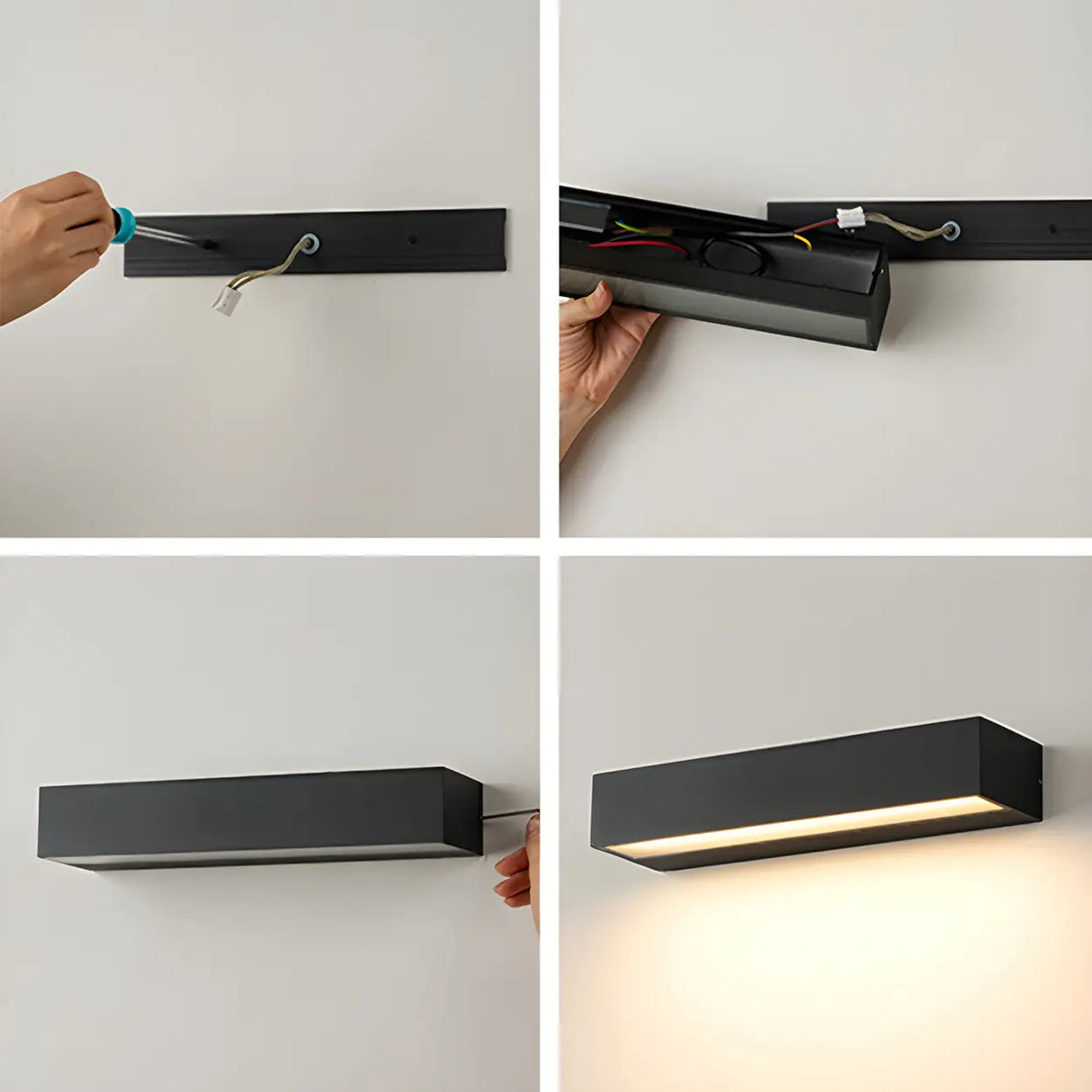 Waterproof Modern Geometric LED Exterior Wall Lamp Image - 17