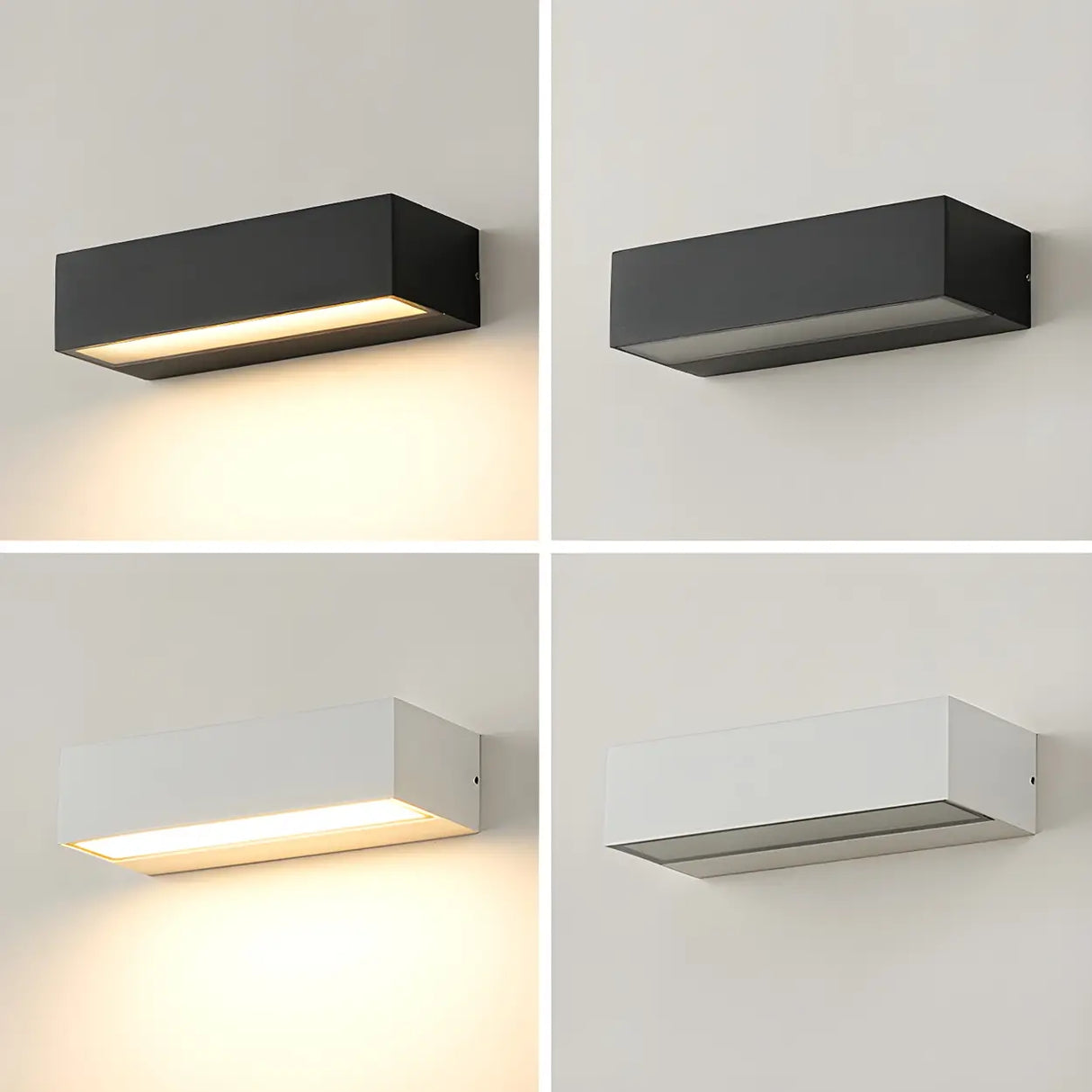 Waterproof Modern Geometric LED Exterior Wall Lamp Image - 8