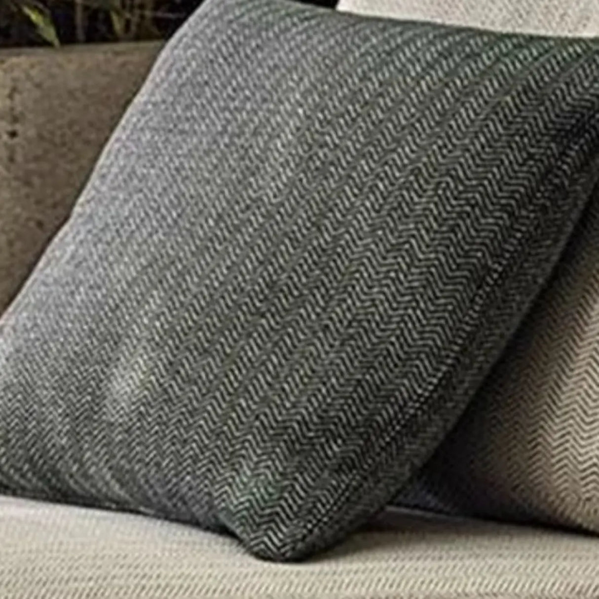 Waterproof Modish Gray Fabric Patio Sectional Sofa Set Image - 12