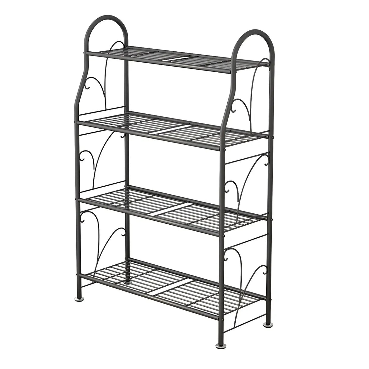 Waterproof Multi-Tiered Metal White Display Plant Stand Image - 10