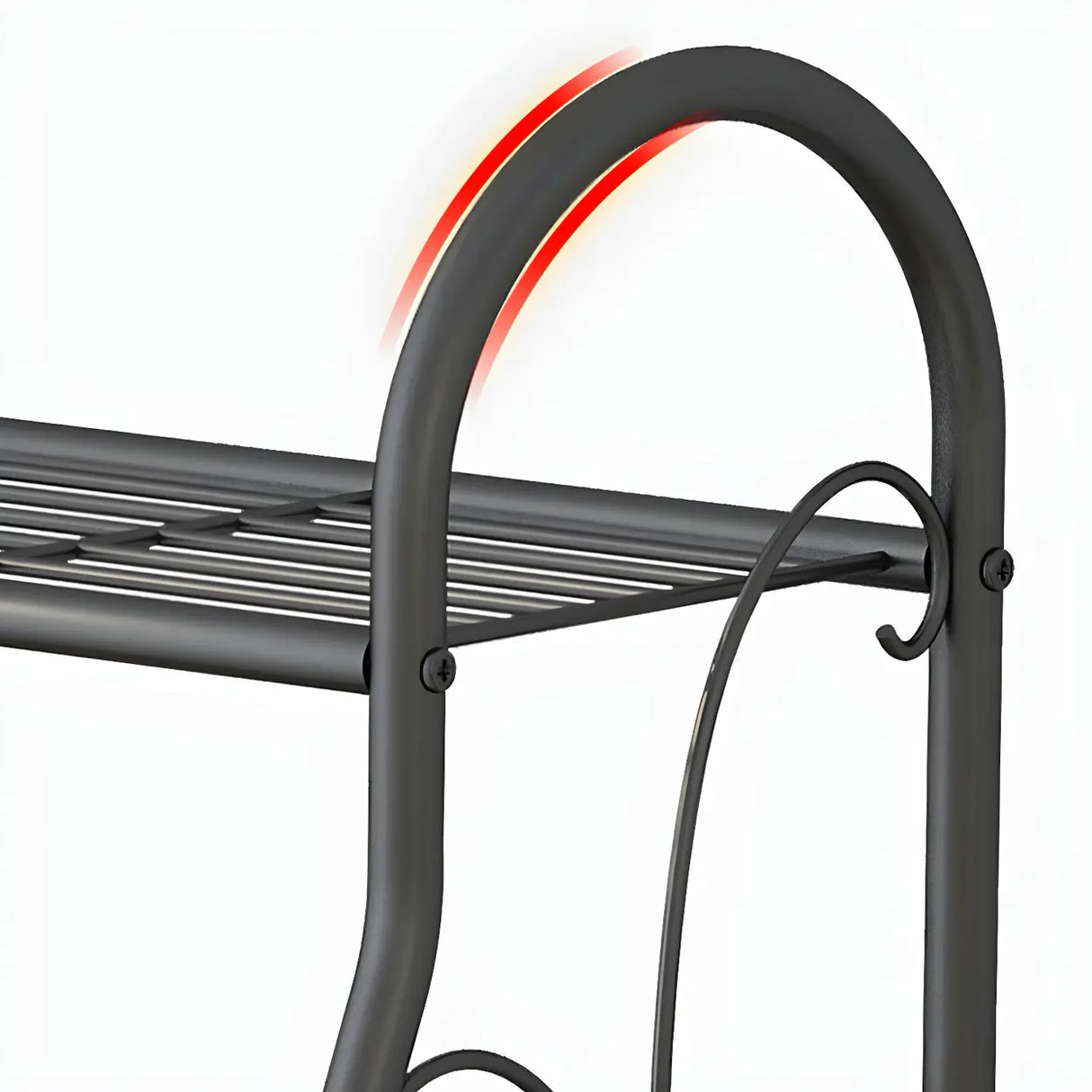 Waterproof Multi-Tiered Metal White Display Plant Stand Image - 12