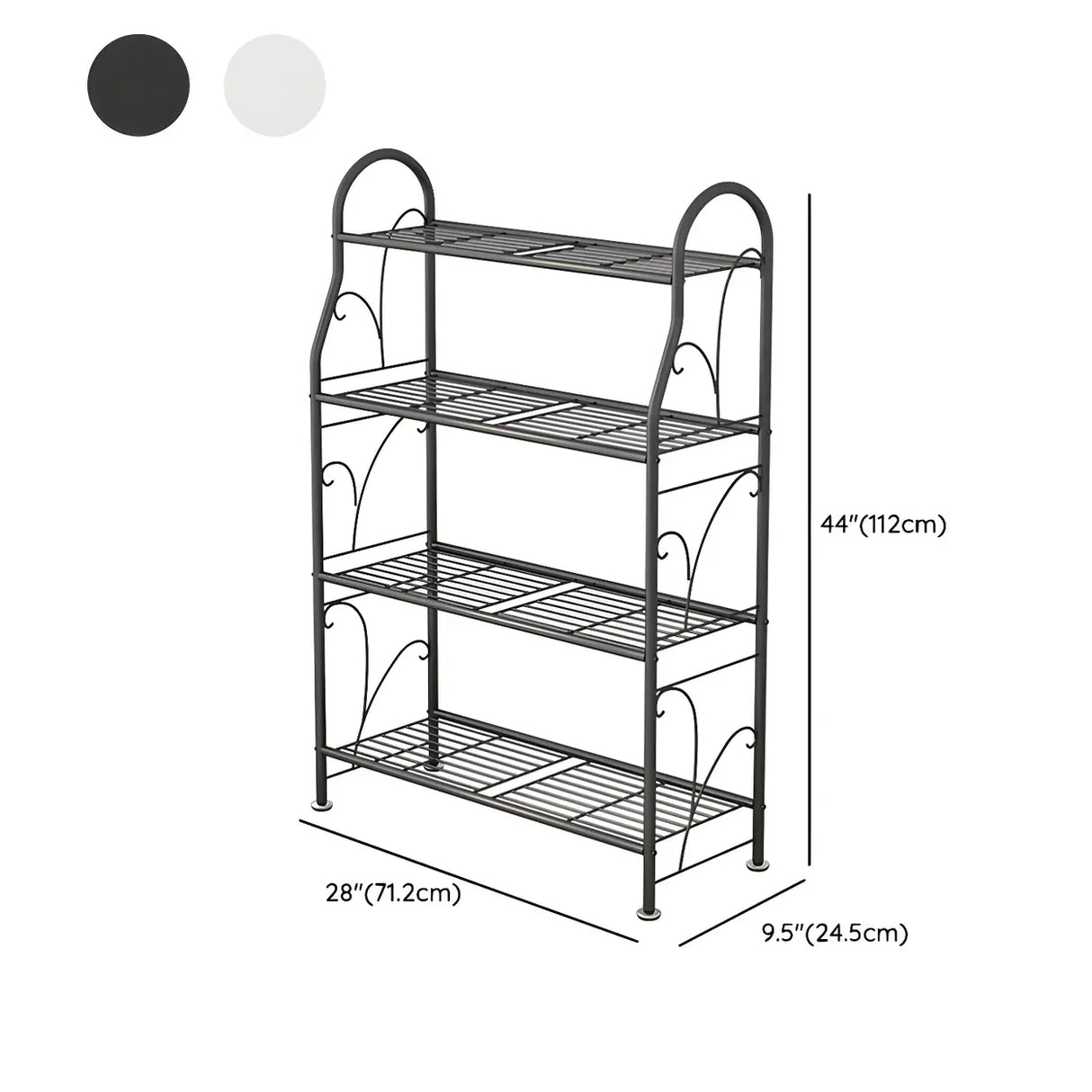 Waterproof Multi-Tiered Metal White Display Plant Stand Image - 21