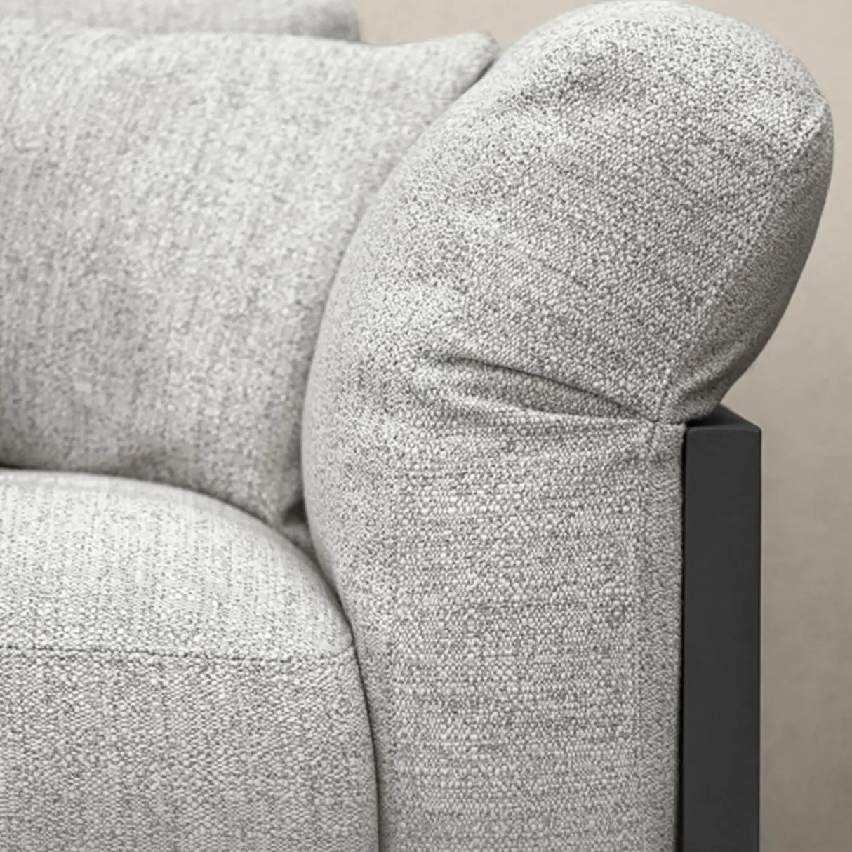 Waterproof Outdoor Armchair Alloy Frame Chalk Cushions Sofa Image - 6