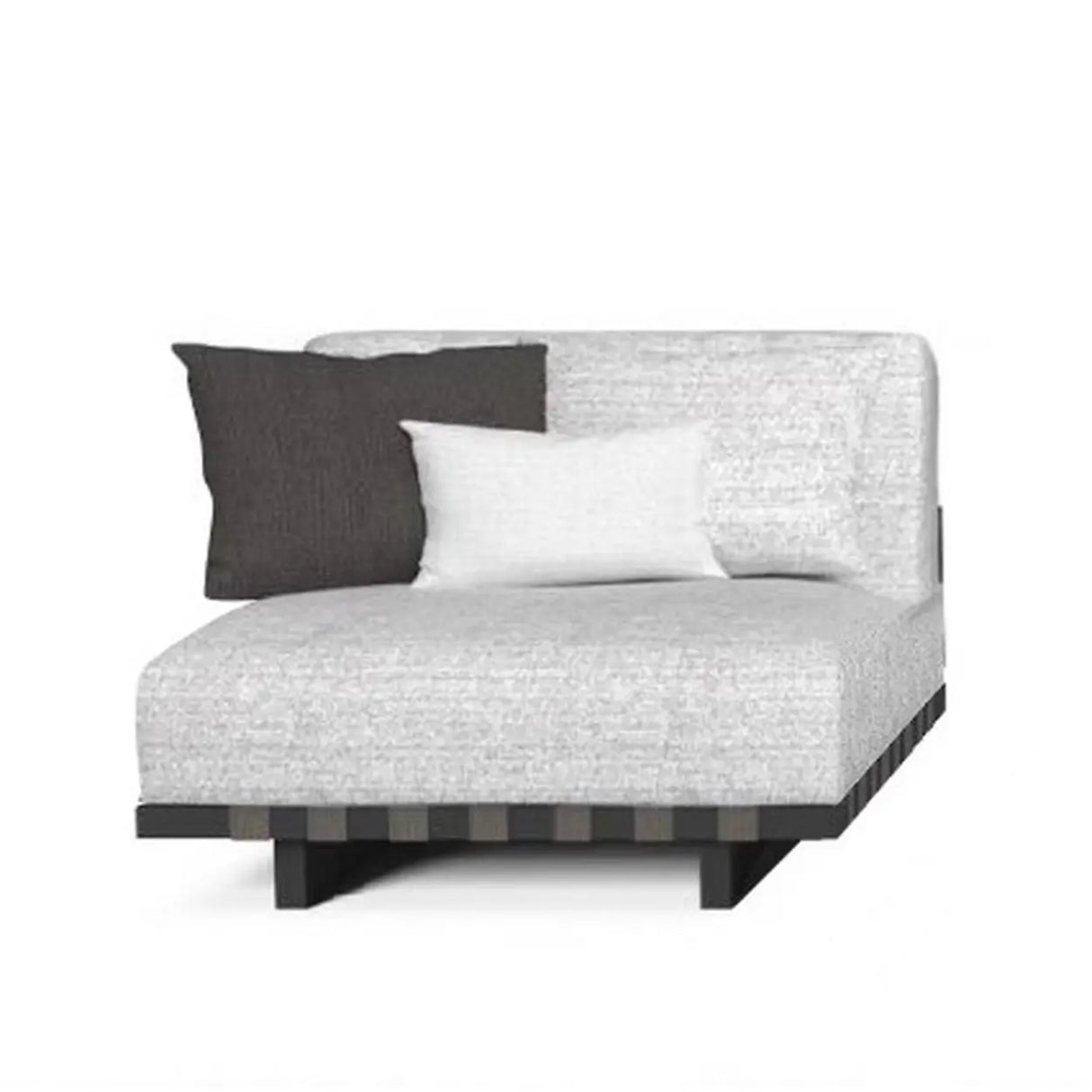 Waterproof Outdoor Armchair Alloy Frame Chalk Cushions Sofa Image - 7