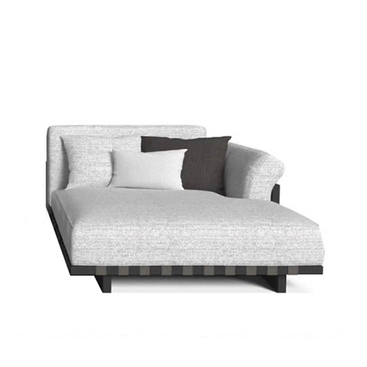 Waterproof Outdoor Armchair Alloy Frame Chalk Cushions Sofa Image - 9