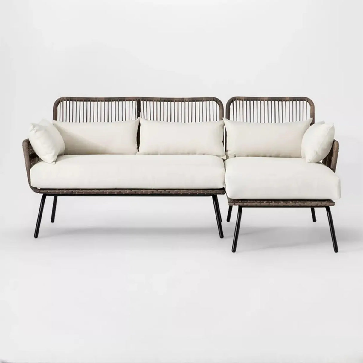 Waterproof Round Wicker and Rattan Patio Conversation Sets Image - 2