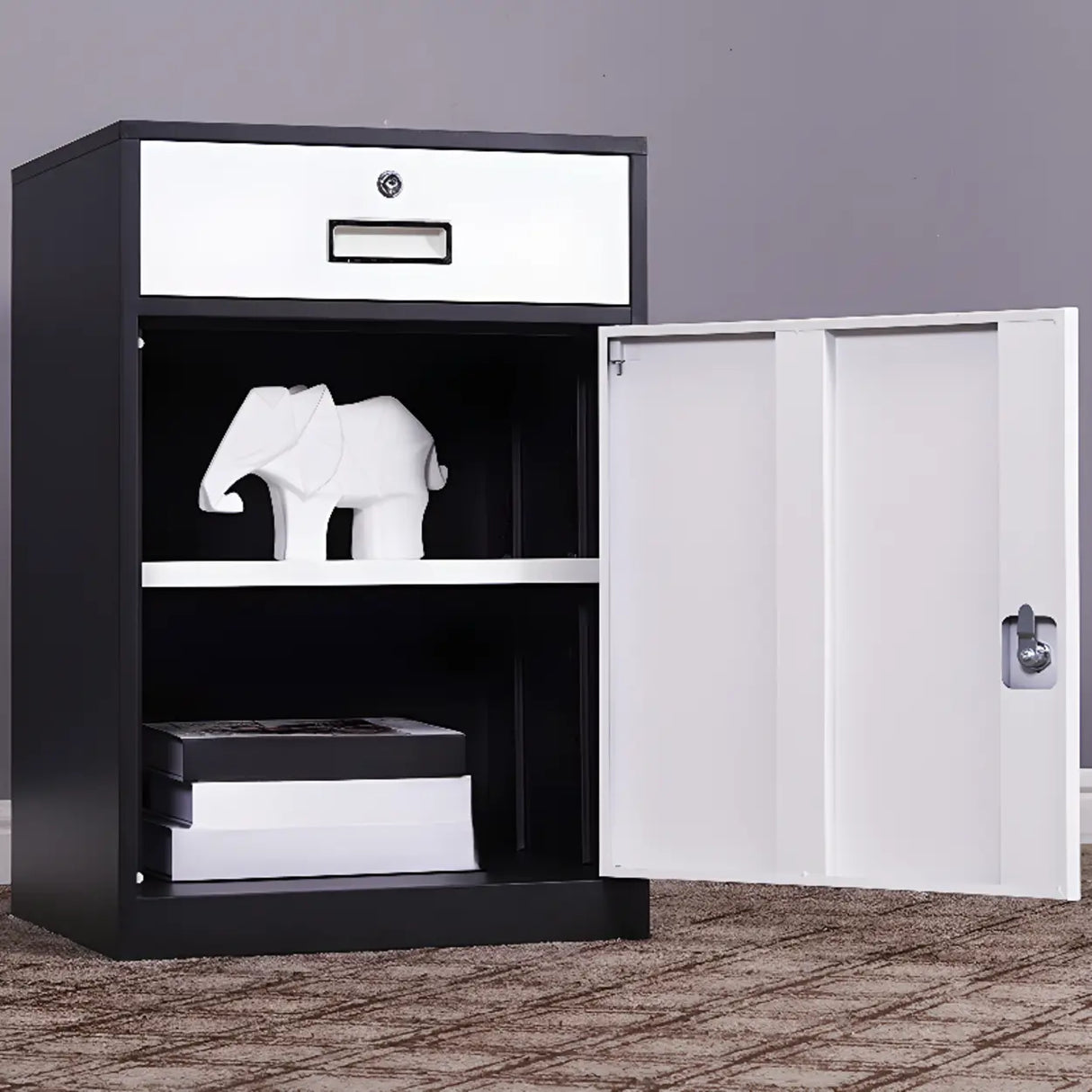 Waterproof Safe Storage Metal Vertical Filing Cabinet Image - 1