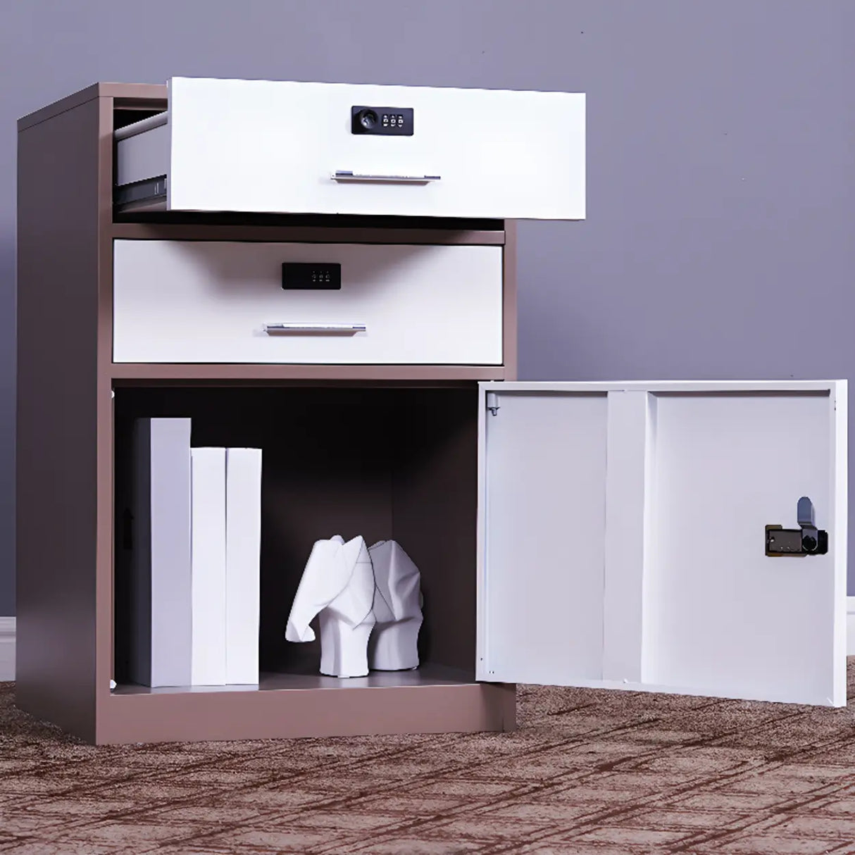 Waterproof Safe Storage Metal Vertical Filing Cabinet Image - 3