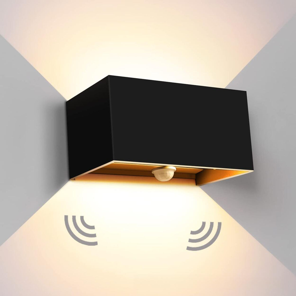 Waterproof Square Outdoor LED Up Down Wall Light Image - 4