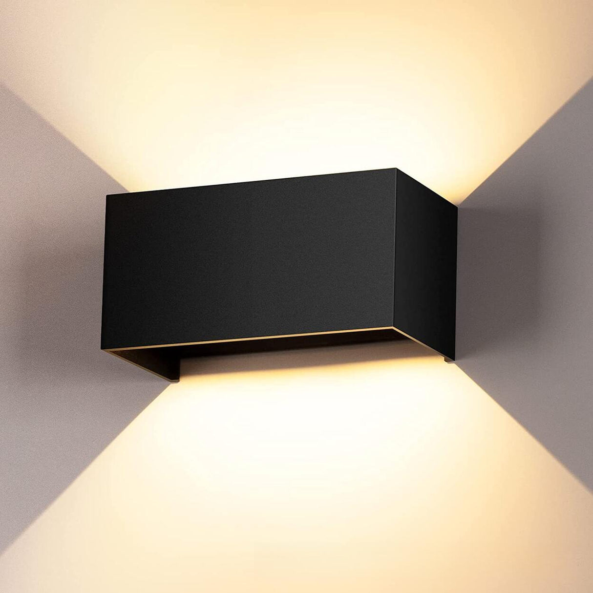 Waterproof Square Outdoor LED Up Down Wall Light Image - 6