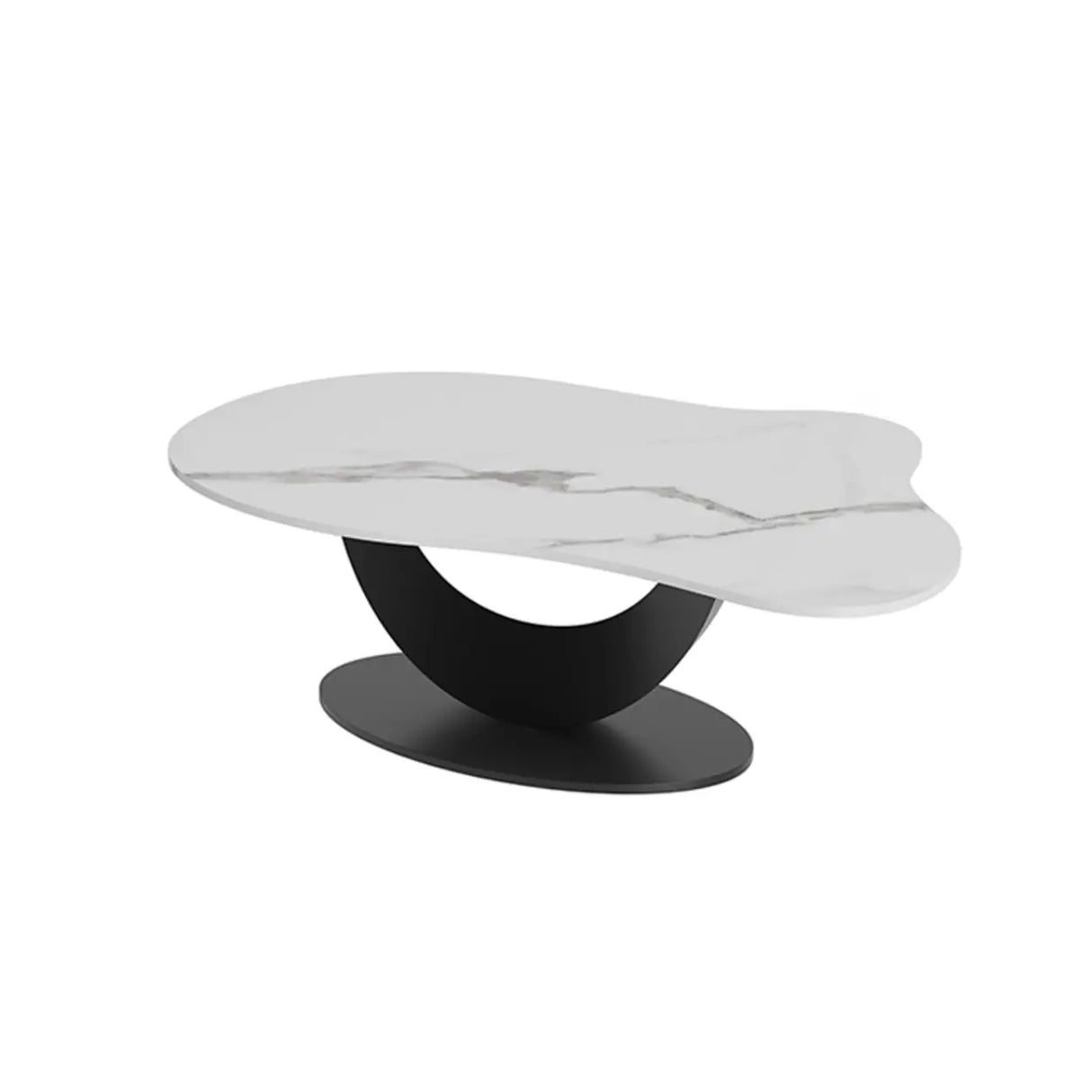 Waterproof Stone Free Form Abstract Base Coffee Table Image - 5