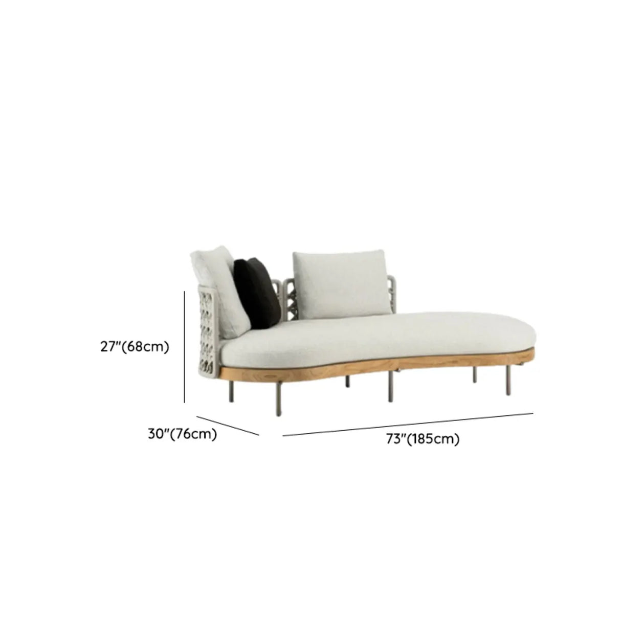 Waterproof U-Shape Upholstered Wicker Beige Patio Sofa Set Image - 20