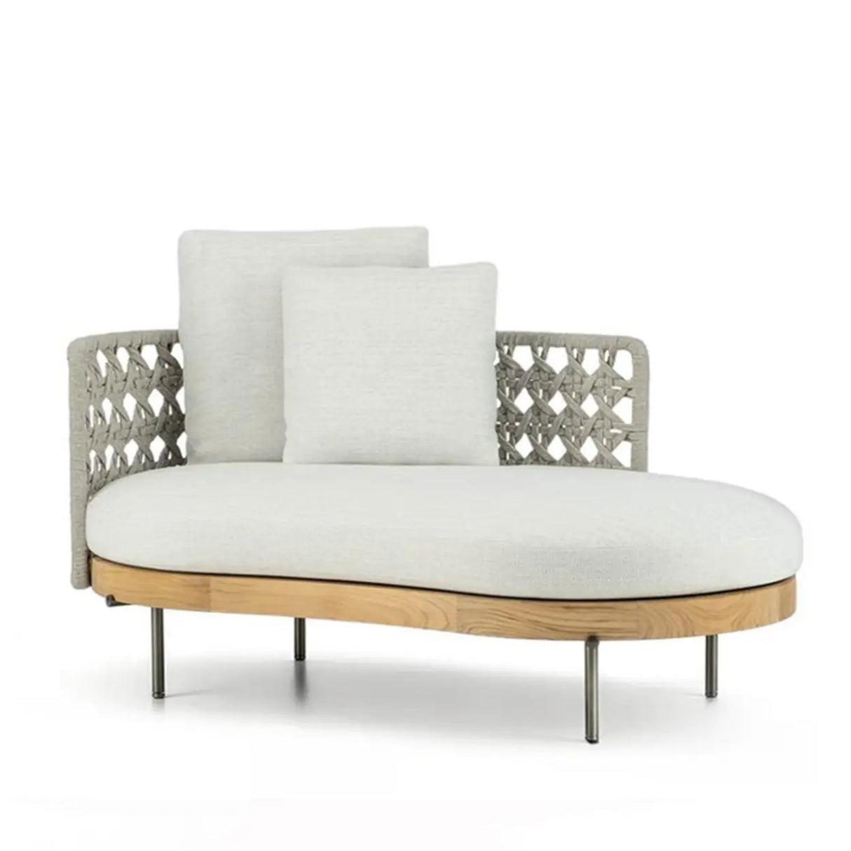 Waterproof U-Shape Upholstered Wicker Beige Patio Sofa Set Image - 9