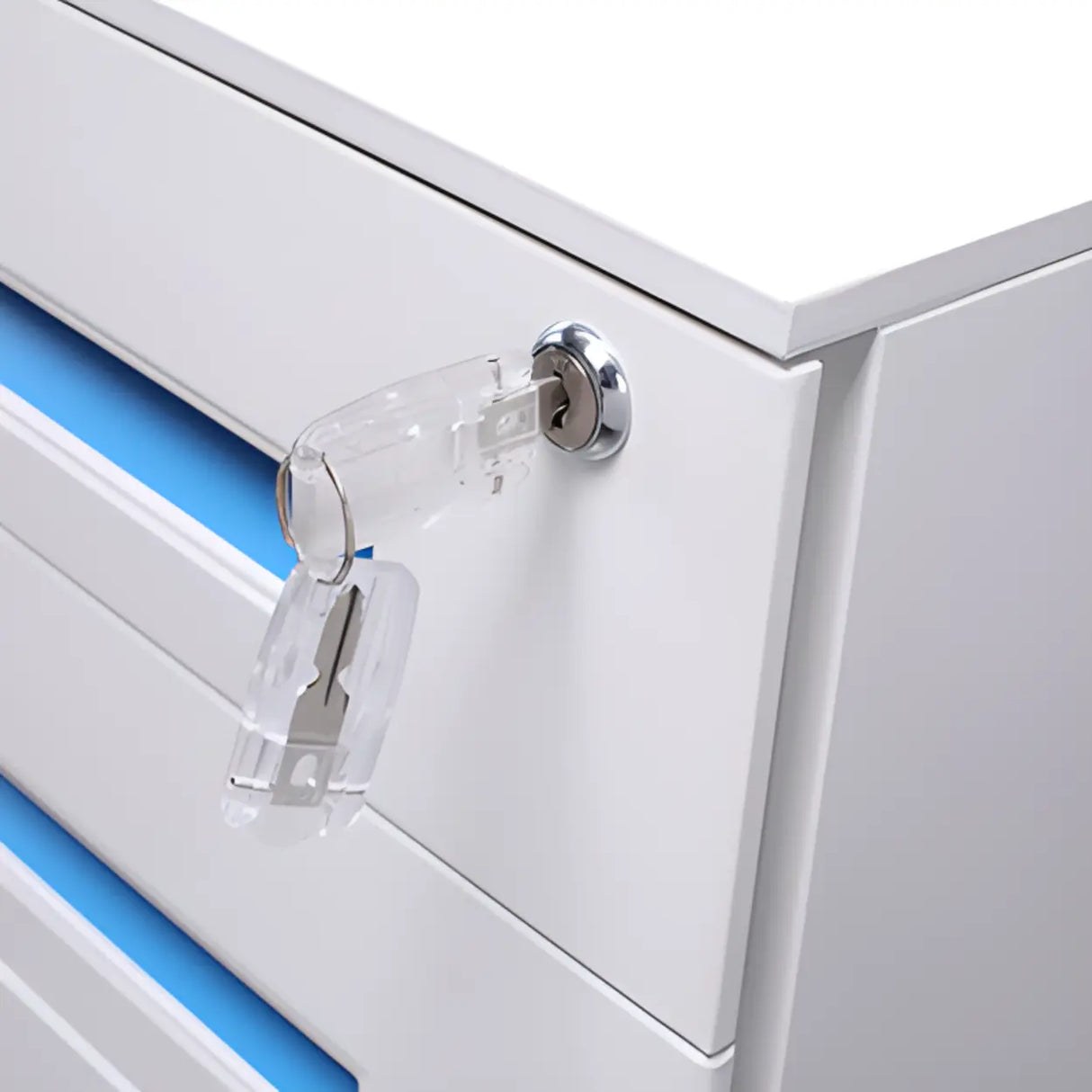 Waterproof Under Desk Vertical Filing Cabinet with Lock Image - 17
